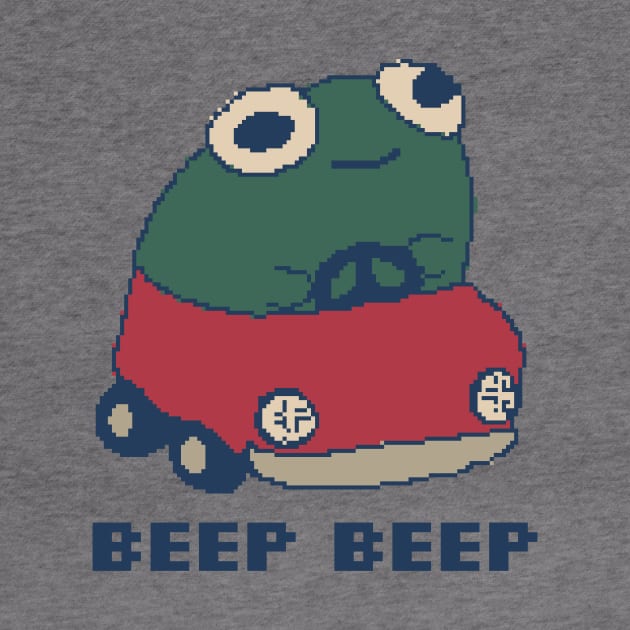 Beep Beep Froggie 80s Pixel Art by pxlboy